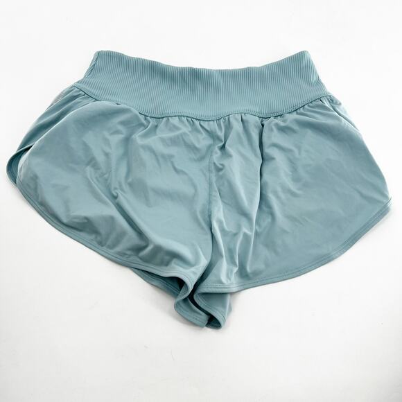 Free People Green Game Time Workout Shorts XL - Picture 3 of 4